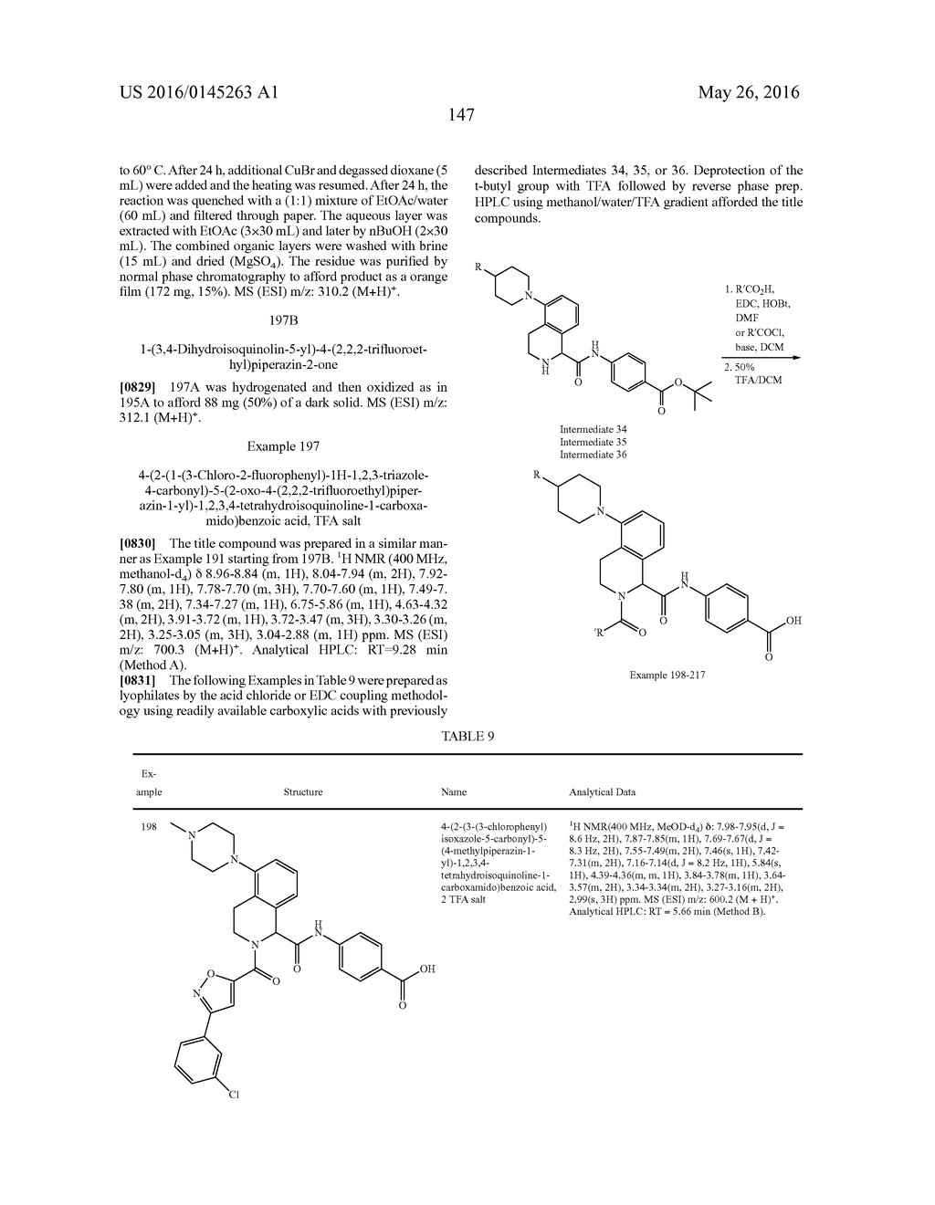 TETRAHYDROISOQUINOLINES CONTAINING SUBSTITUTED AZOLES AS FACTOR XIA     INHIBITORS - diagram, schematic, and image 148