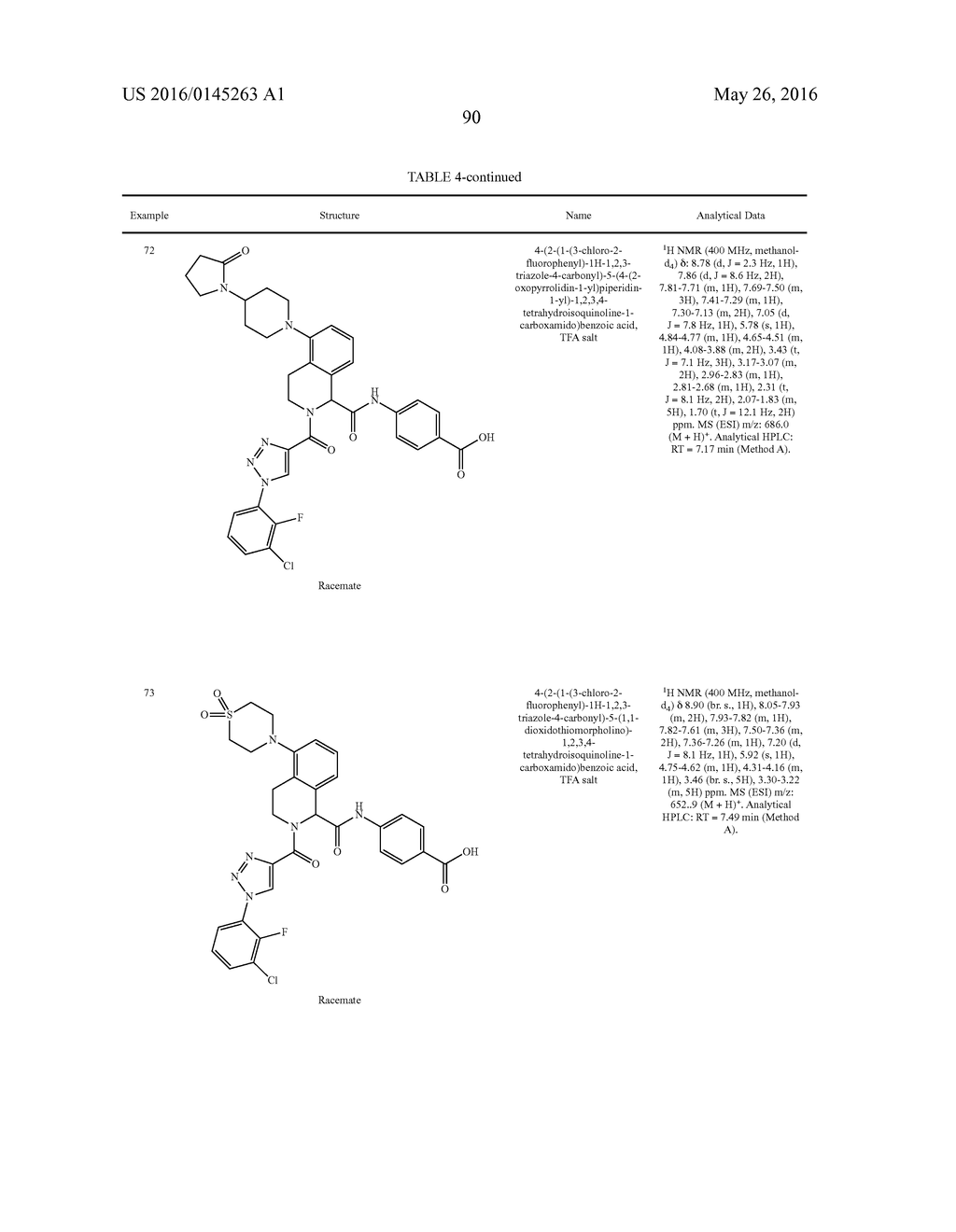 TETRAHYDROISOQUINOLINES CONTAINING SUBSTITUTED AZOLES AS FACTOR XIA     INHIBITORS - diagram, schematic, and image 91