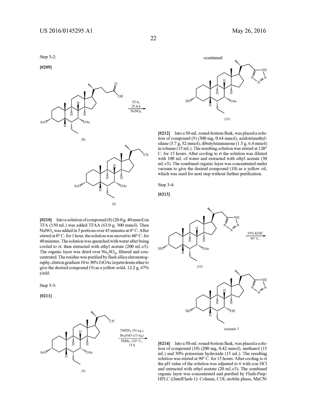 TETRAZOLE DERIVATIVES OF BILE ACIDS AS FXR/TGR5 AGONISTS AND METHODS OF     USE THEREOF - diagram, schematic, and image 23