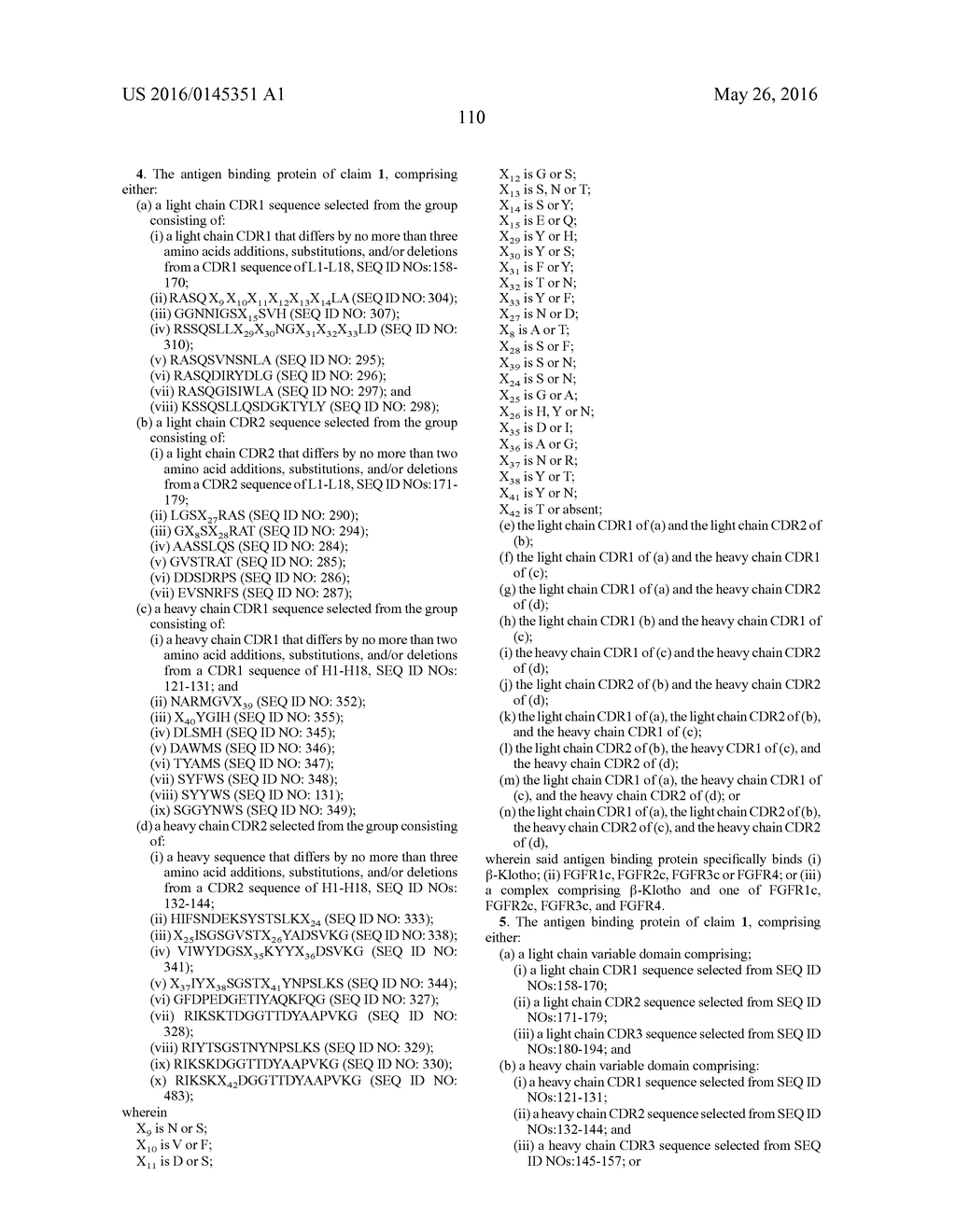 HUMAN ANTIGEN BINDING PROTEINS THAT BIND BETA-KLOTHO, FGF RECEPTORS AND     COMPLEXES THEREOF - diagram, schematic, and image 167