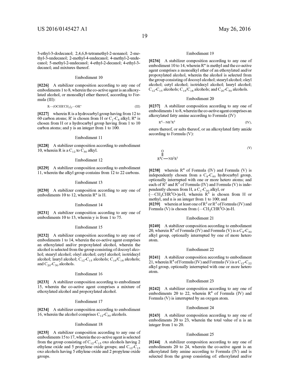 STABILIZER COMPOSITIONS AND METHODS FOR USING SAME FOR PROTECTING ORGANIC     MATERIALS FROM UV LIGHT AND THERMAL DEGRADATION - diagram, schematic, and image 21