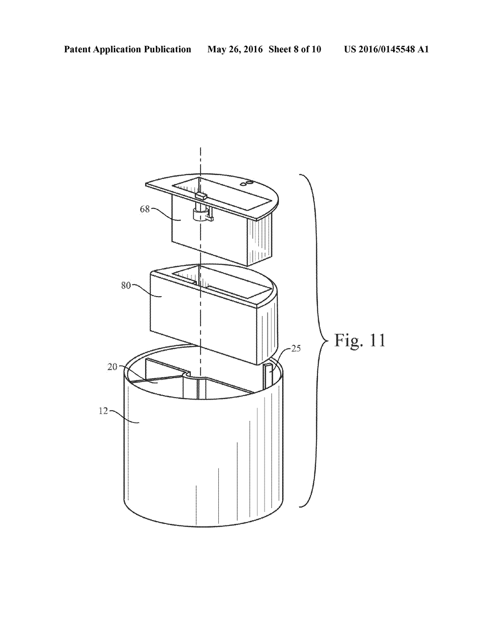 CLEANING COMPOSITION REFILL FOR AN AUTOMATIC DISHWASHER DISPENSING DEVICE - diagram, schematic, and image 09