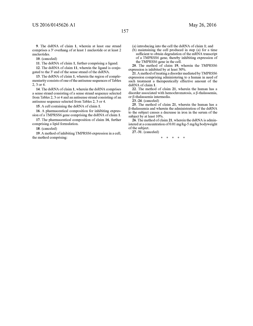 COMPOSITIONS AND METHODS FOR INHIBITING EXPRESSION OF TMPRSS6 GENE - diagram, schematic, and image 168