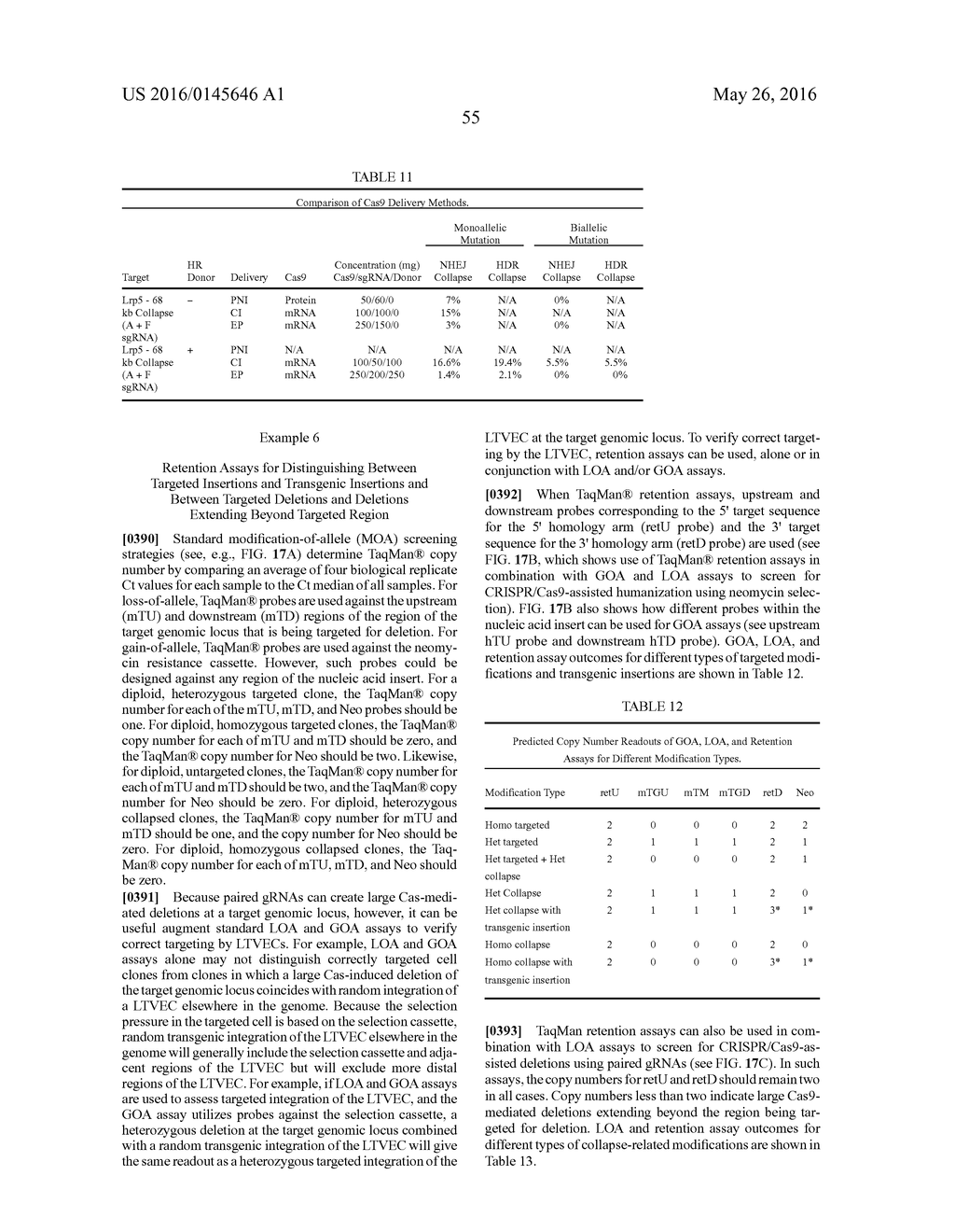 METHODS AND COMPOSITIONS FOR TARGETED GENETIC MODIFICATION USING PAIRED     GUIDE RNAS - diagram, schematic, and image 78