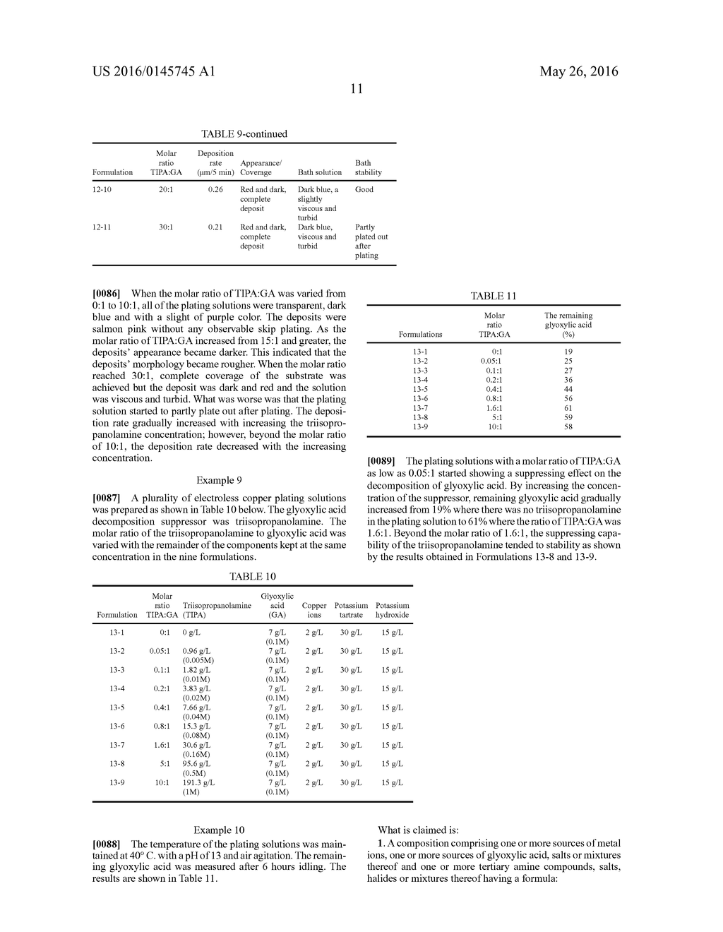 FORMALDEHYDE-FREE ELECTROLESS METAL PLATING COMPOSITIONS AND METHODS - diagram, schematic, and image 13