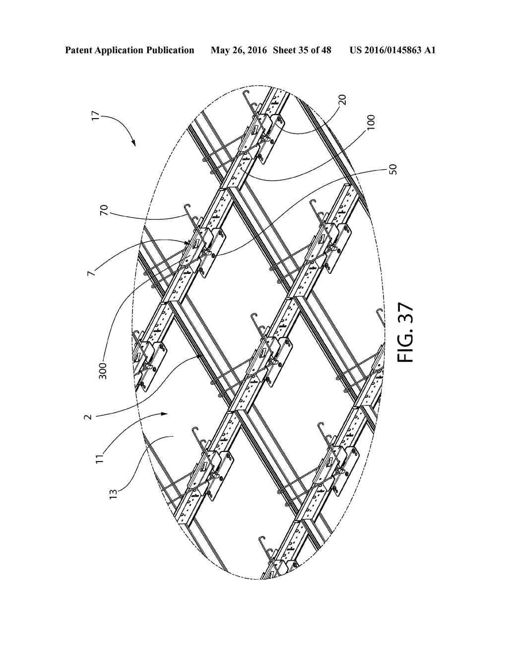 ASSEMBLY FOR SUPPORTING CEILING PANELS AND CEILING SYSTEM INCORPORATING     THE SAME - diagram, schematic, and image 36