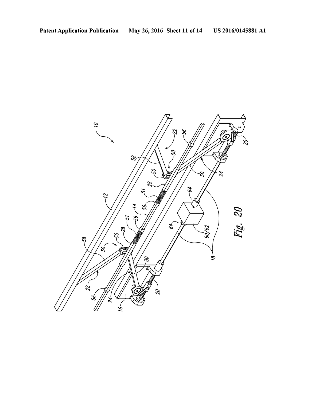 Vertically Raising Safety Rail - diagram, schematic, and image 12