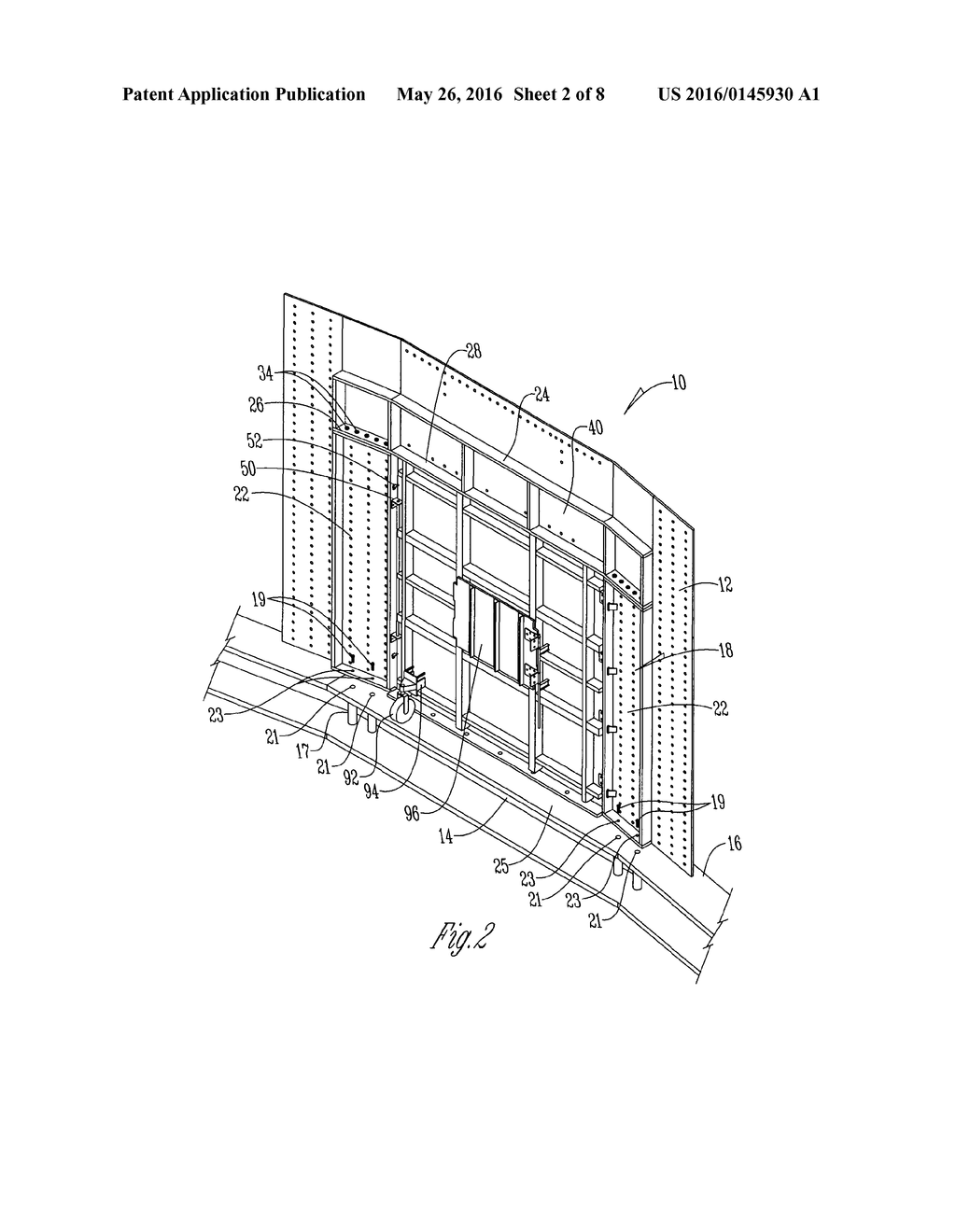 ARCUATE DRIVE THROUGH BIN DOOR ASSEMBLY - diagram, schematic, and image 03