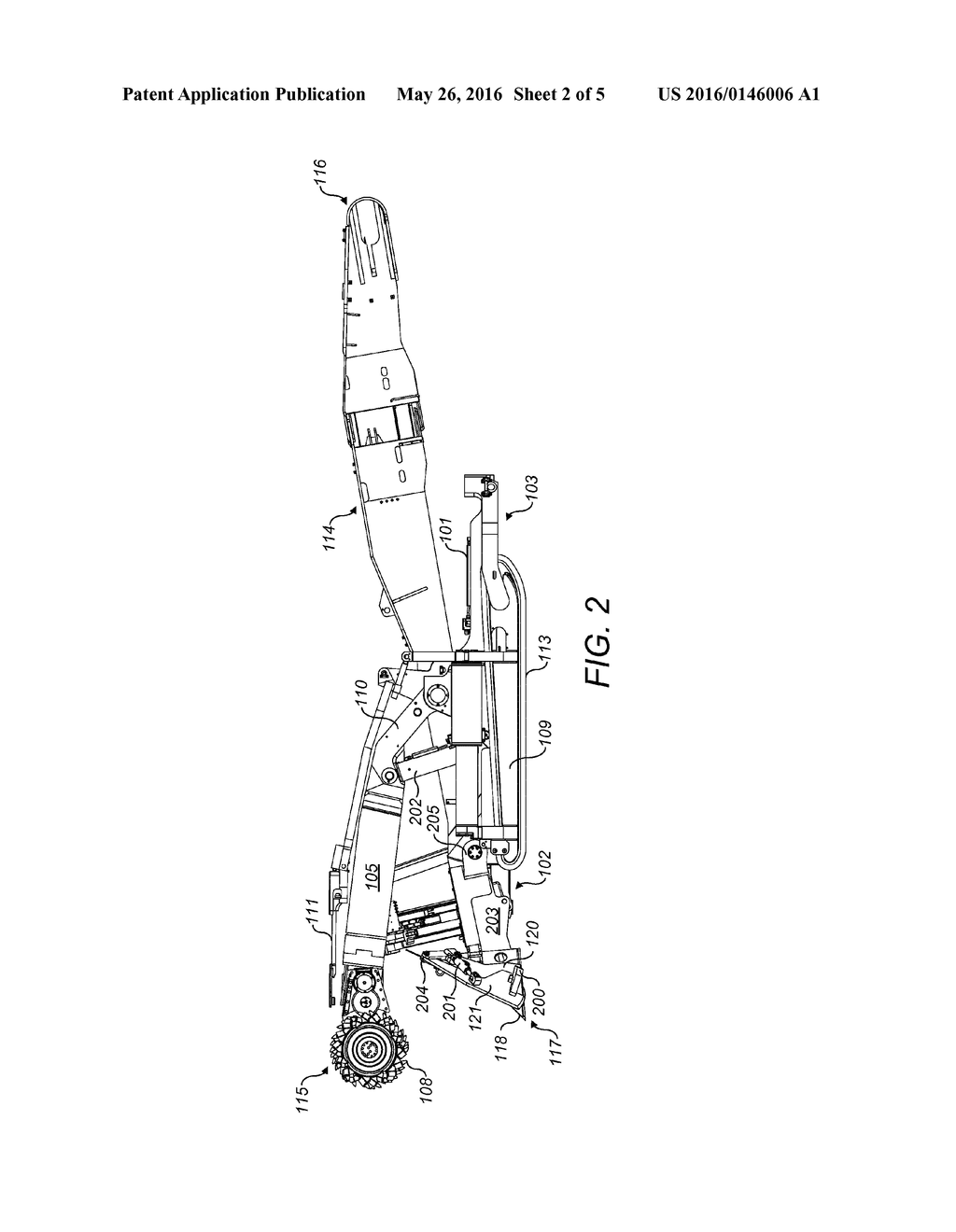 MINING MACHINE GATHERING HEAD - diagram, schematic, and image 03