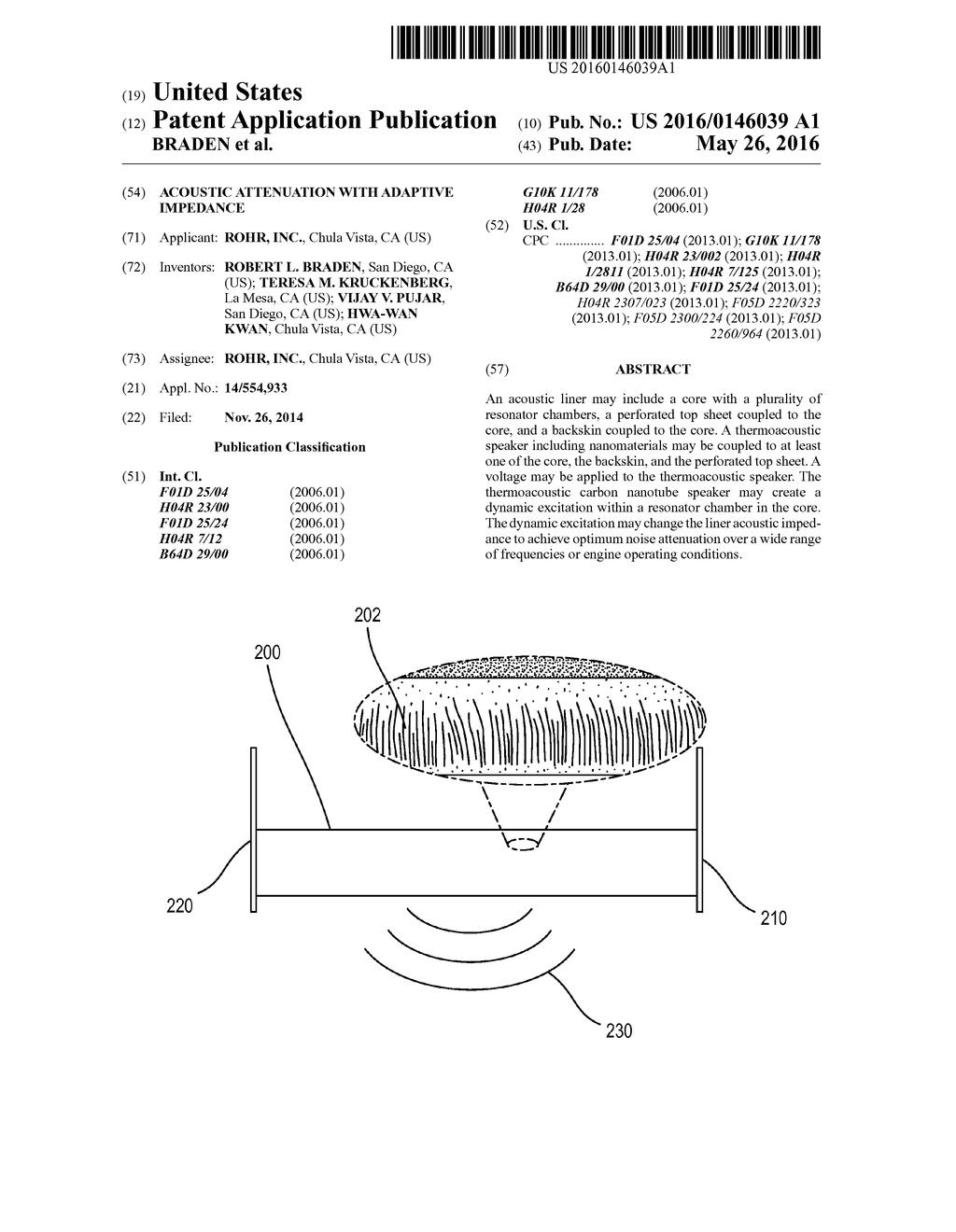 ACOUSTIC ATTENUATION WITH ADAPTIVE IMPEDANCE - diagram, schematic, and image 01