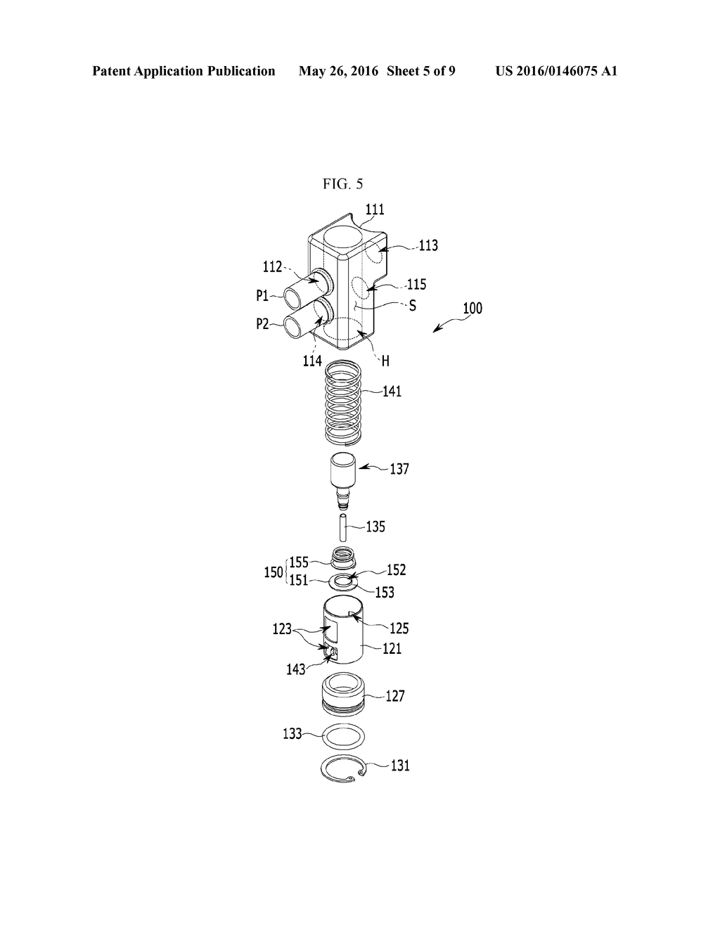 OIL COOLER FOR VEHICLE HAVING BYPASS VALVE OPERATED BY TEMPERATURE OF     WORKING FLUID - diagram, schematic, and image 06