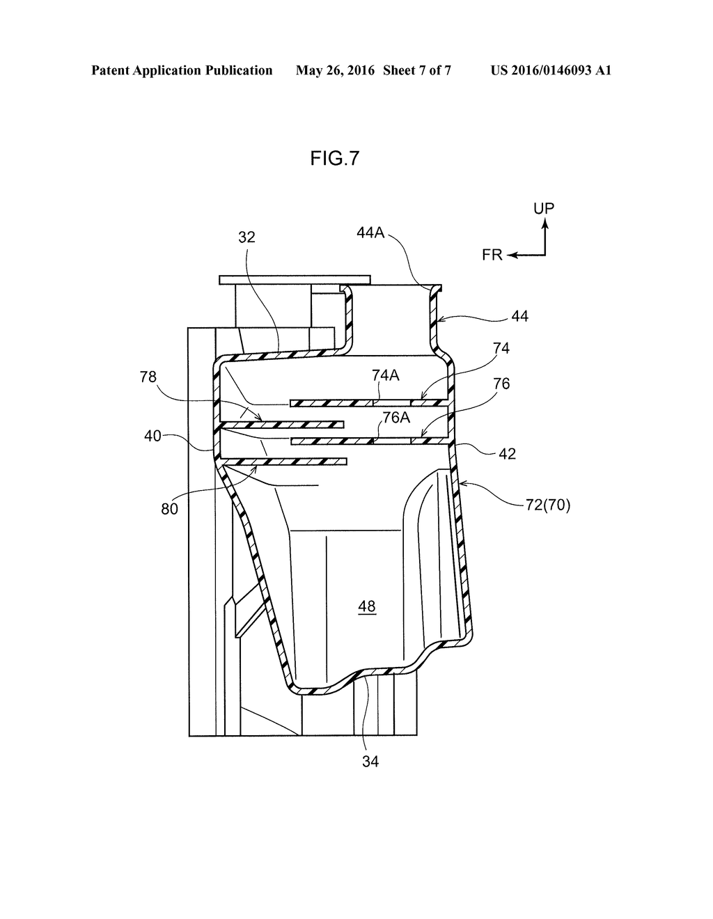 RADIATOR RESERVOIR TANK AND RADIATOR STRUCTURE - diagram, schematic, and image 08