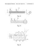 Wood Screw With Intermediate Thread Sections Tapering to the Front diagram and image