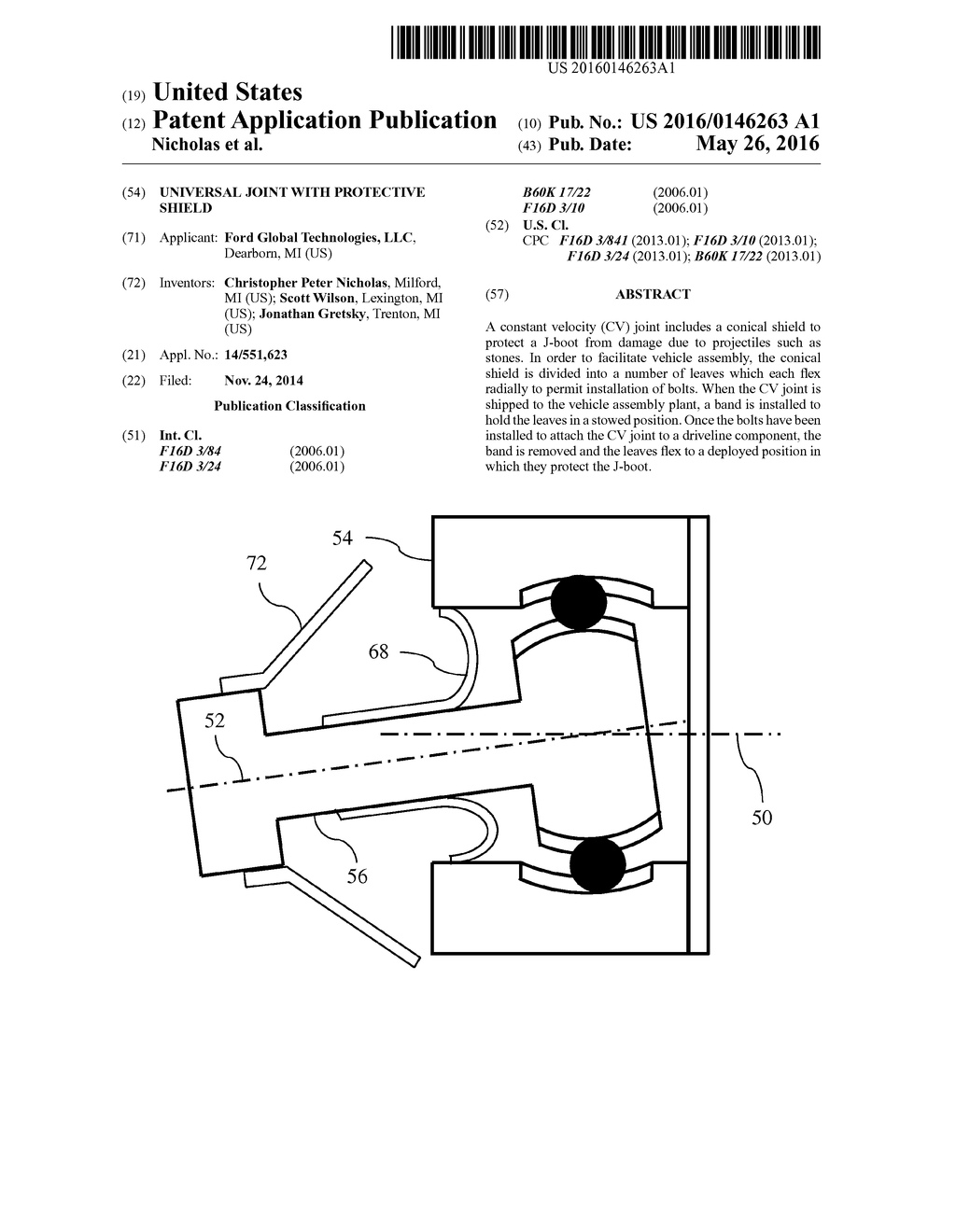 Universal Joint With Protective Shield - diagram, schematic, and image 01