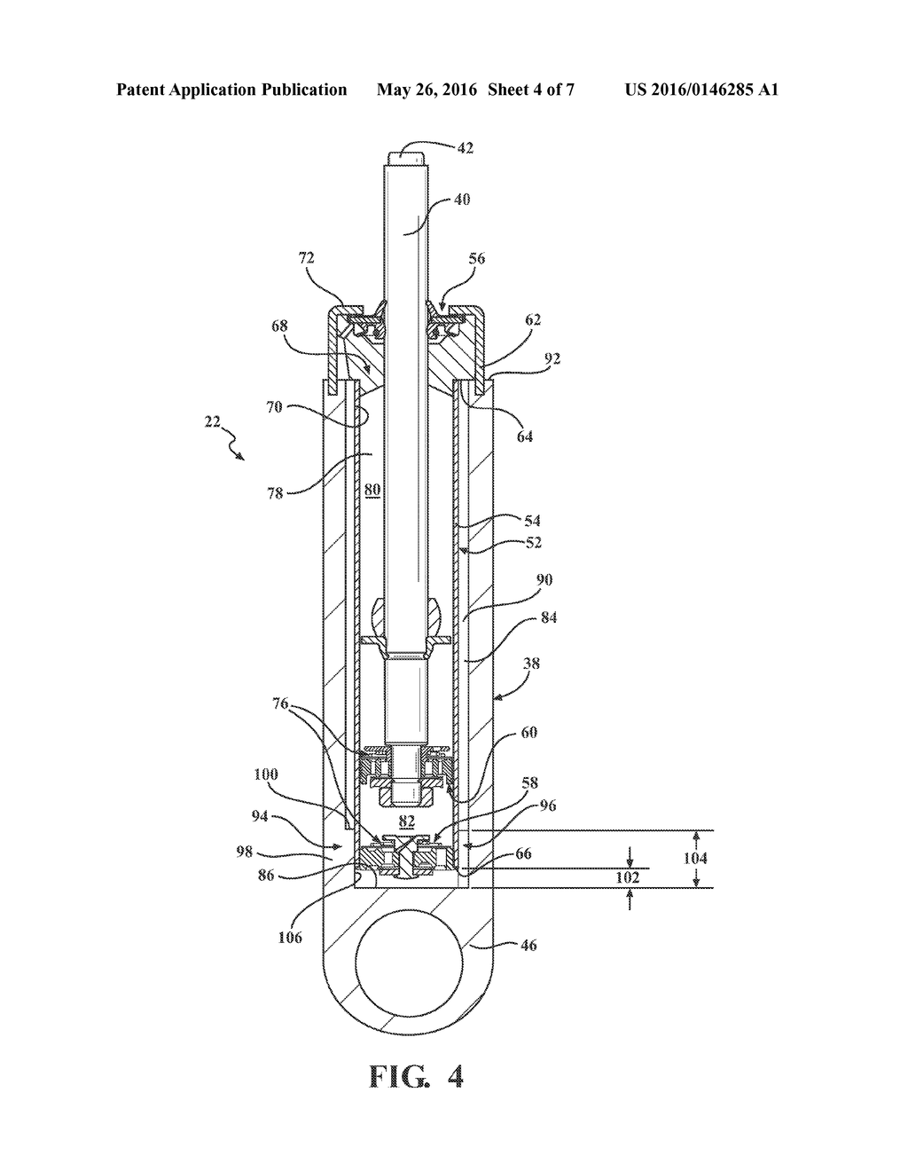 SHOCK ABSORBERS HAVING A COMPOSITE BASE ASSEMBLY WITH AXIAL FLEXIBILITY     COMPENSATION - diagram, schematic, and image 05