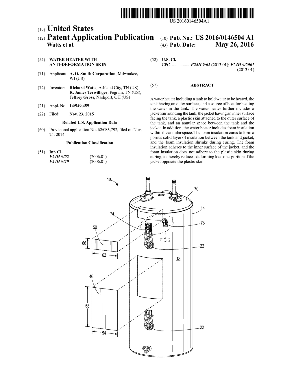 WATER HEATER WITH ANTI-DEFORMATION SKIN - diagram, schematic, and image 01