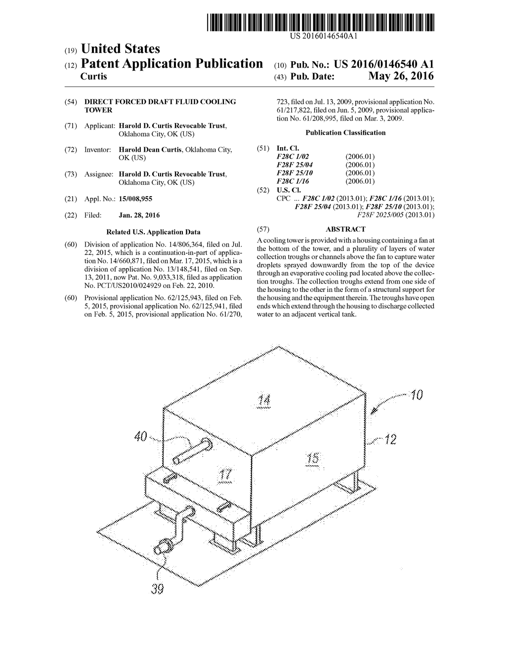 Direct Forced Draft Fluid Cooling Tower - diagram, schematic, and image 01