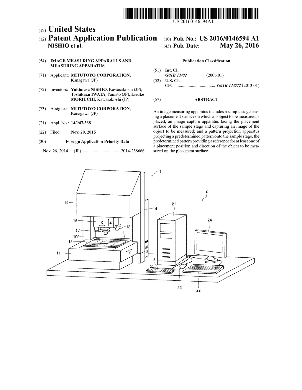 IMAGE MEASURING APPARATUS AND MEASURING APPARATUS - diagram, schematic, and image 01