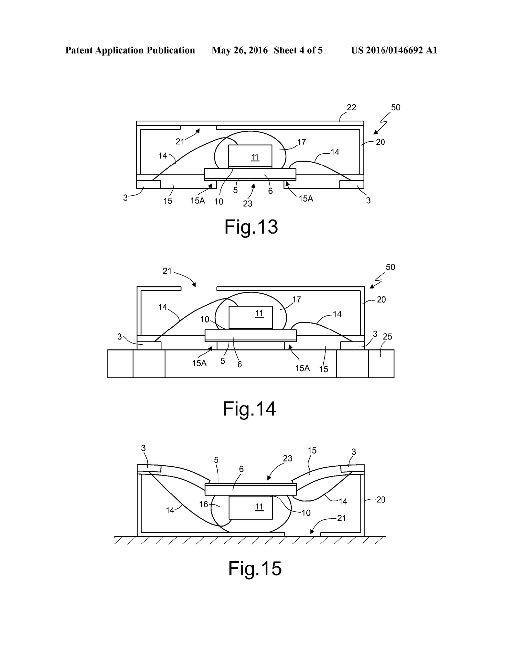 PACKAGE FOR SEMICONDUCTOR DEVICES SENSITIVE TO MECHANICAL AND     THERMO-MECHANICAL STRESSES, SUCH AS MEMS PRESSURE SENSORS - diagram, schematic, and image 05