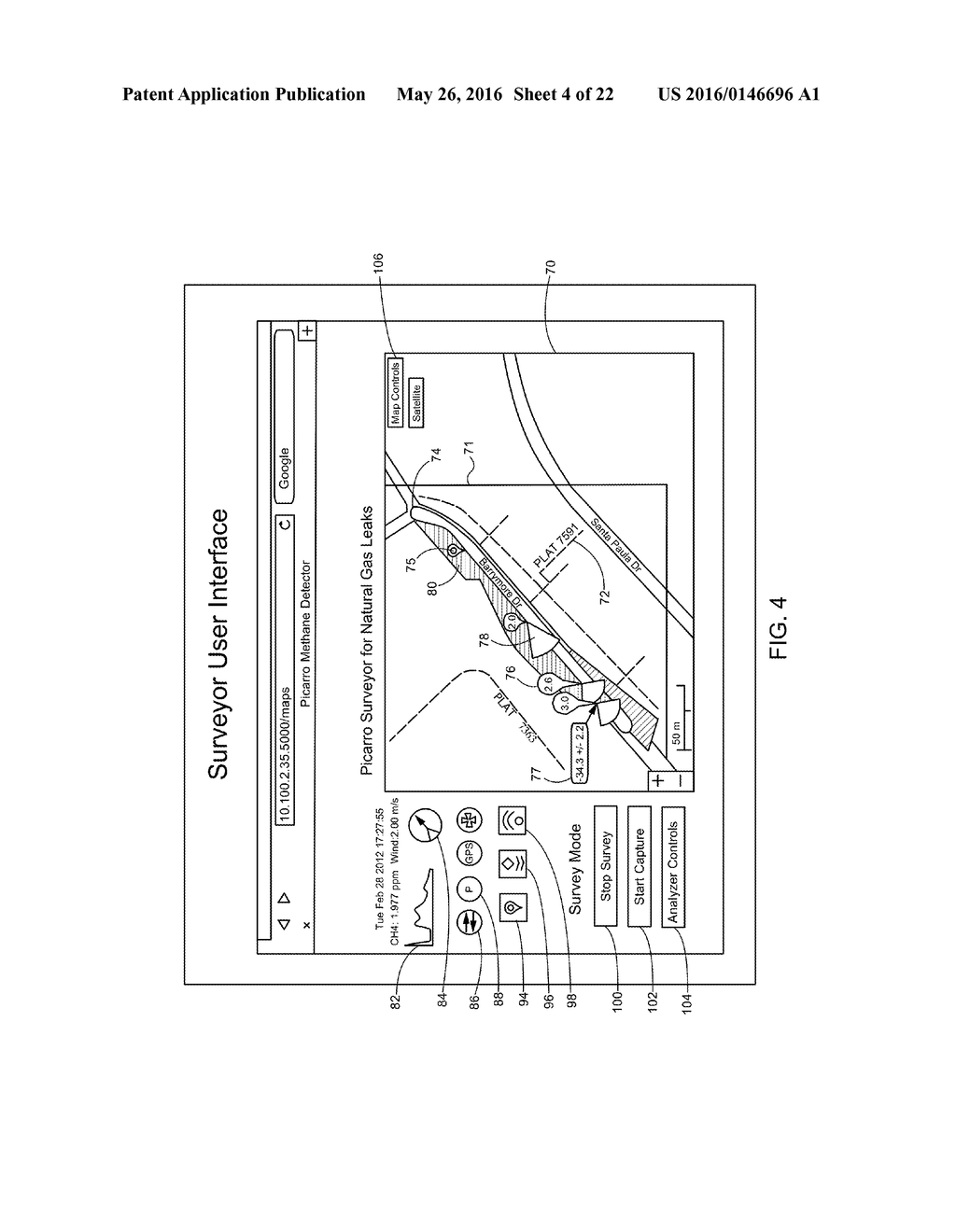 Gas Detection Systems and Methods Using Measurement Position Uncertainty     Representations - diagram, schematic, and image 05