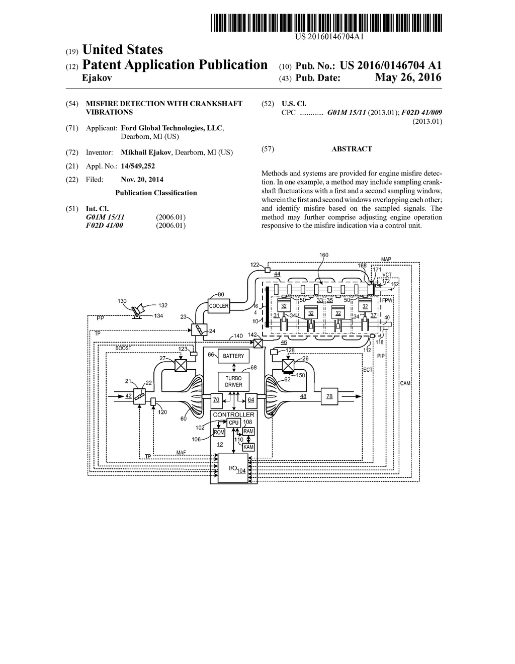 MISFIRE DETECTION WITH CRANKSHAFT VIBRATIONS - diagram, schematic, and image 01