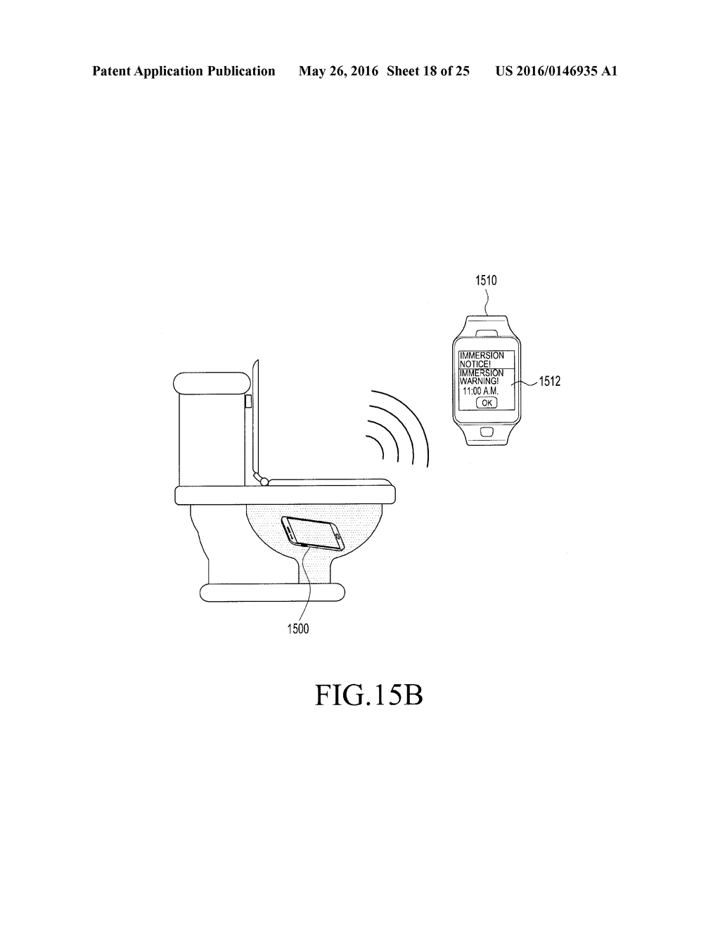 METHOD AND APPARATUS FOR DETECTING THAT A DEVICE IS IMMERSED IN A LIQUID - diagram, schematic, and image 19