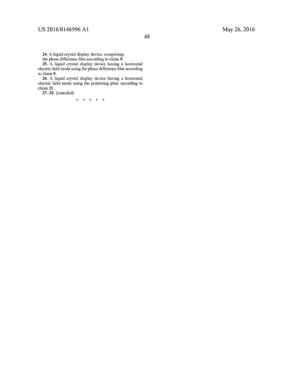 PHASE DIFFERENCE FILM, POLARIZING PLATE, LIQUID CRYSTAL DISPLAY DEVICE,     AND METHOD OF PRODUCING PHASE DIFFERENCE FILM - diagram, schematic, and image 50