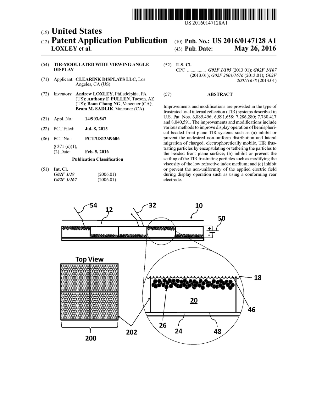 TIR-MODULATED WIDE VIEWING ANGLE DISPLAY - diagram, schematic, and image 01