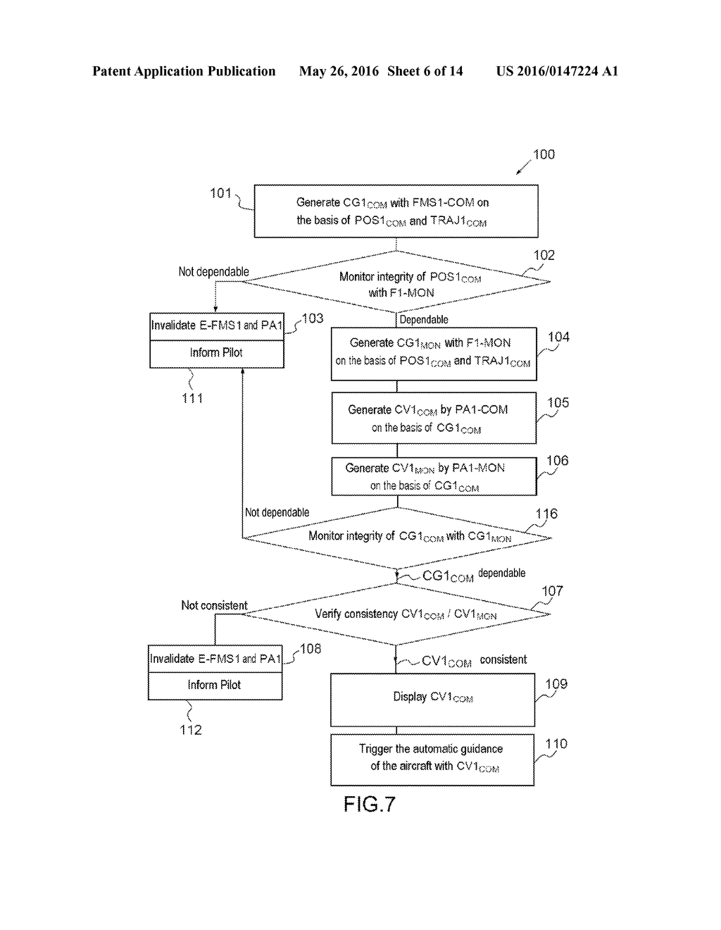 METHOD OF ERROR DETECTION OF AN AIRCRAFT FLIGHT MANAGEMENT AND GUIDANCE     SYSTEM AND HIGH-INTEGRITY FLIGHT MANAGEMENT AND GUIDANCE SYSTEM - diagram, schematic, and image 07