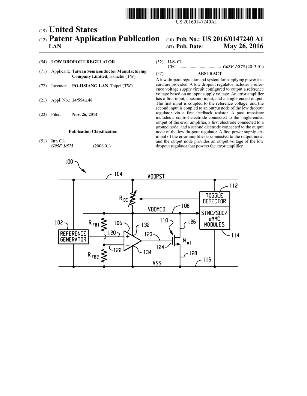 LOW DROPOUT REGULATOR - diagram, schematic, and image 01