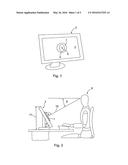 METHOD FOR AN ERGONOMICALLY CORRECT ADJUSTMENT OF A SCREEN, AND SET FOR     CARRYING OUT SAME diagram and image