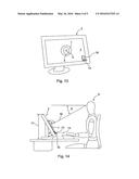 METHOD FOR AN ERGONOMICALLY CORRECT ADJUSTMENT OF A SCREEN, AND SET FOR     CARRYING OUT SAME diagram and image