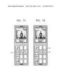 PORTABLE TERMINAL HAVING DISPLAY BUTTONS AND METHOD OF INPUTTING FUNCTIONS     USING DISPLAY BUTTONS diagram and image