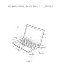 INPUT DEVICE FOR A PORTABLE COMPUTER diagram and image