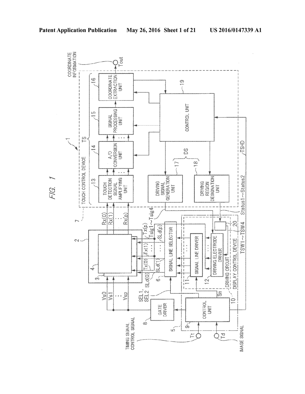 DISPLAY AND TOUCH DETECTION METHOD - diagram, schematic, and image 02