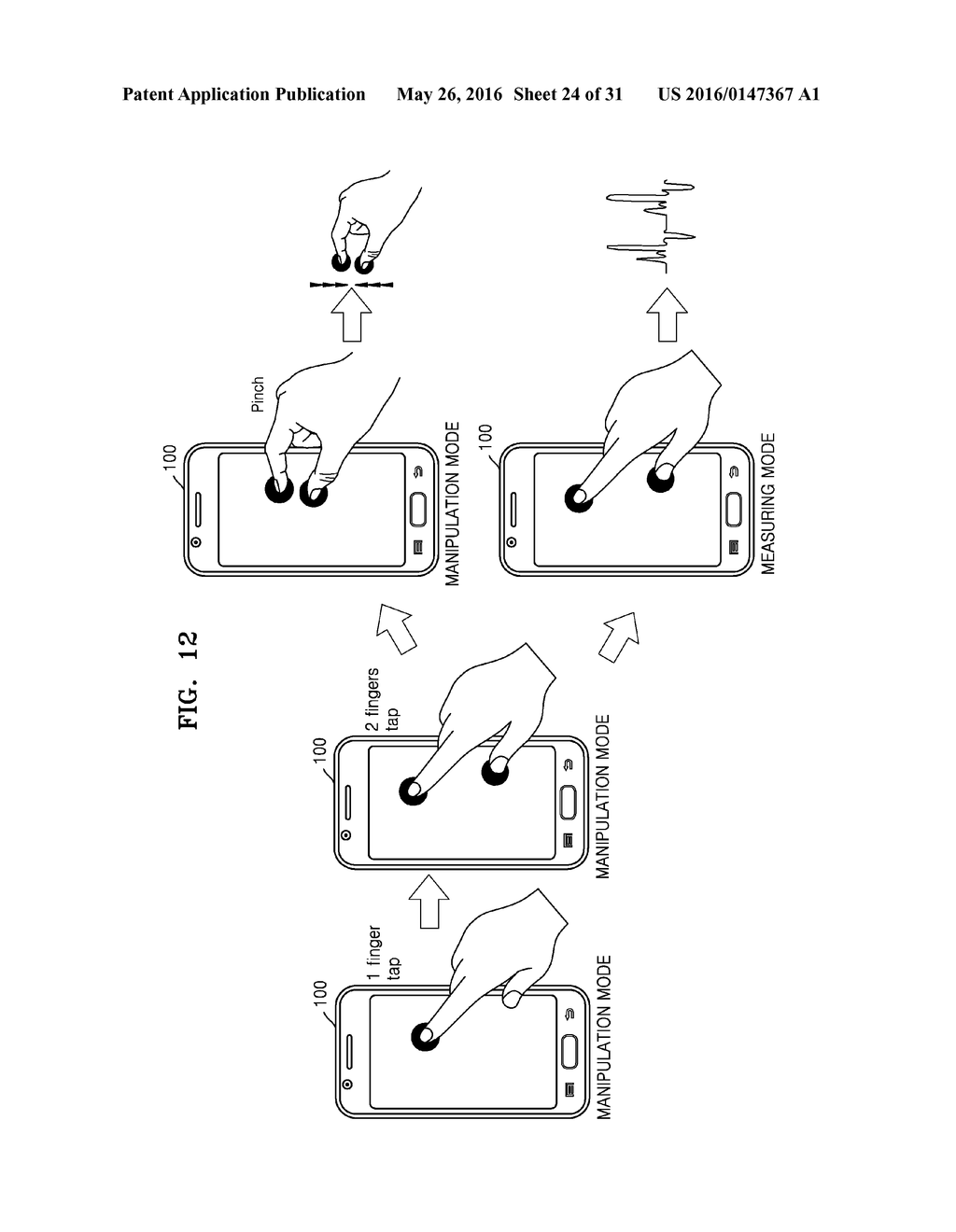 TOUCH PANEL APPARATUS FOR MEASURING BIOSIGNALS AND METHOD OF MEASURING     BIOSIGNALS BY USING THE SAME - diagram, schematic, and image 25