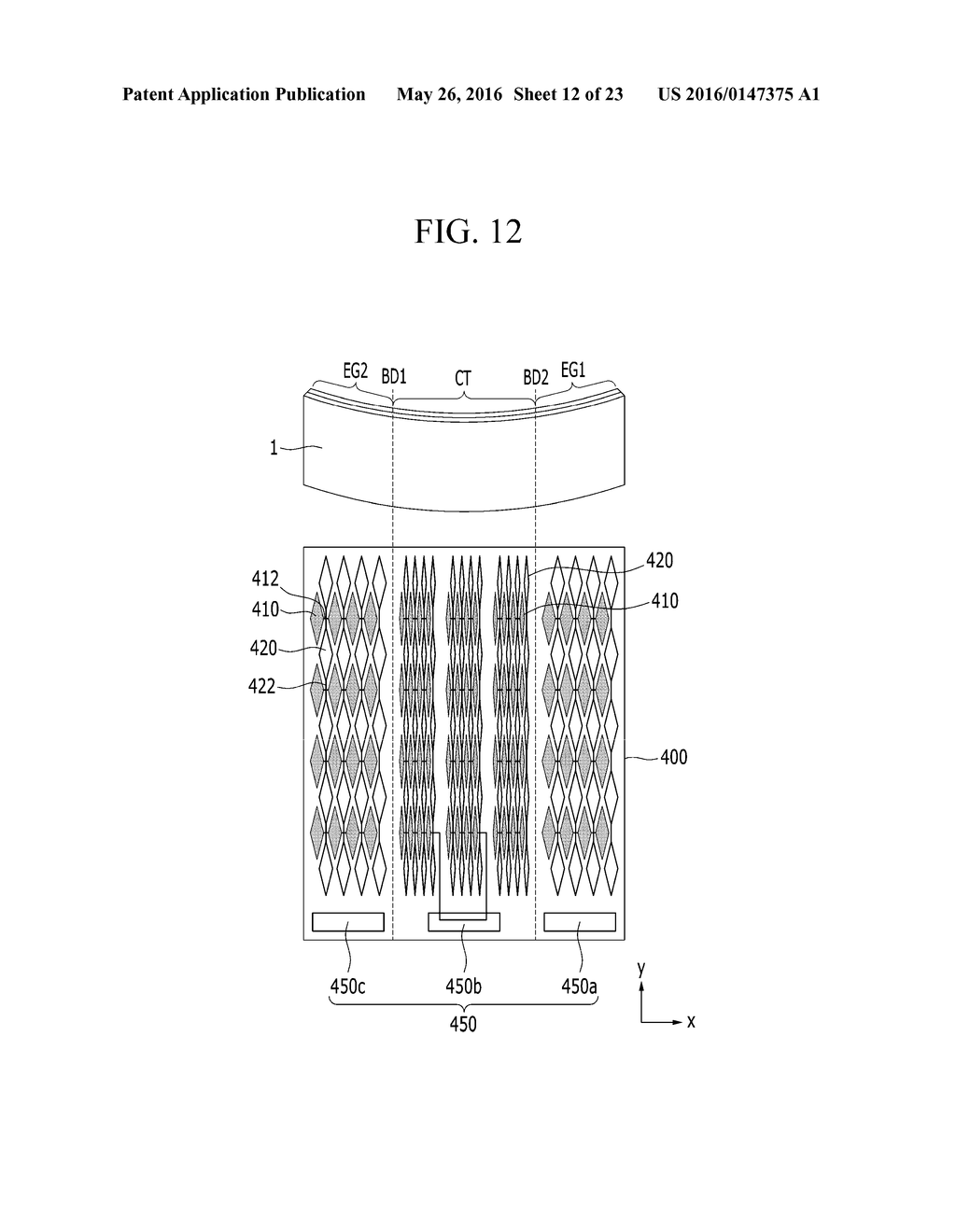 DISPLAY DEVICE INCLUDING TOUCH SENSOR AND DRIVING METHOD THEREOF - diagram, schematic, and image 13