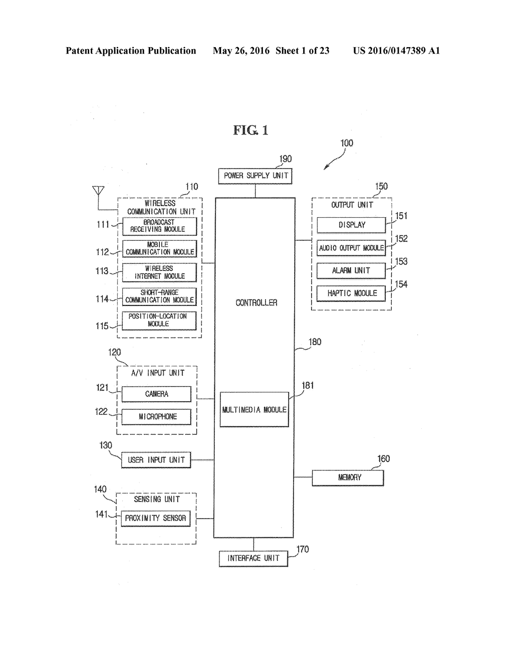 METHOD FOR EXECUTING MENU IN MOBILE TERMINAL AND MOBILE TERMINAL USING THE     SAME - diagram, schematic, and image 02