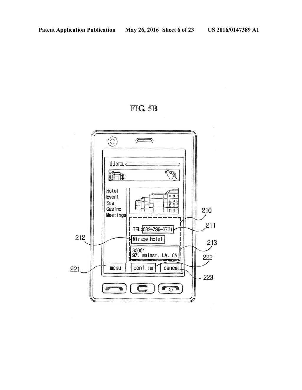 METHOD FOR EXECUTING MENU IN MOBILE TERMINAL AND MOBILE TERMINAL USING THE     SAME - diagram, schematic, and image 07