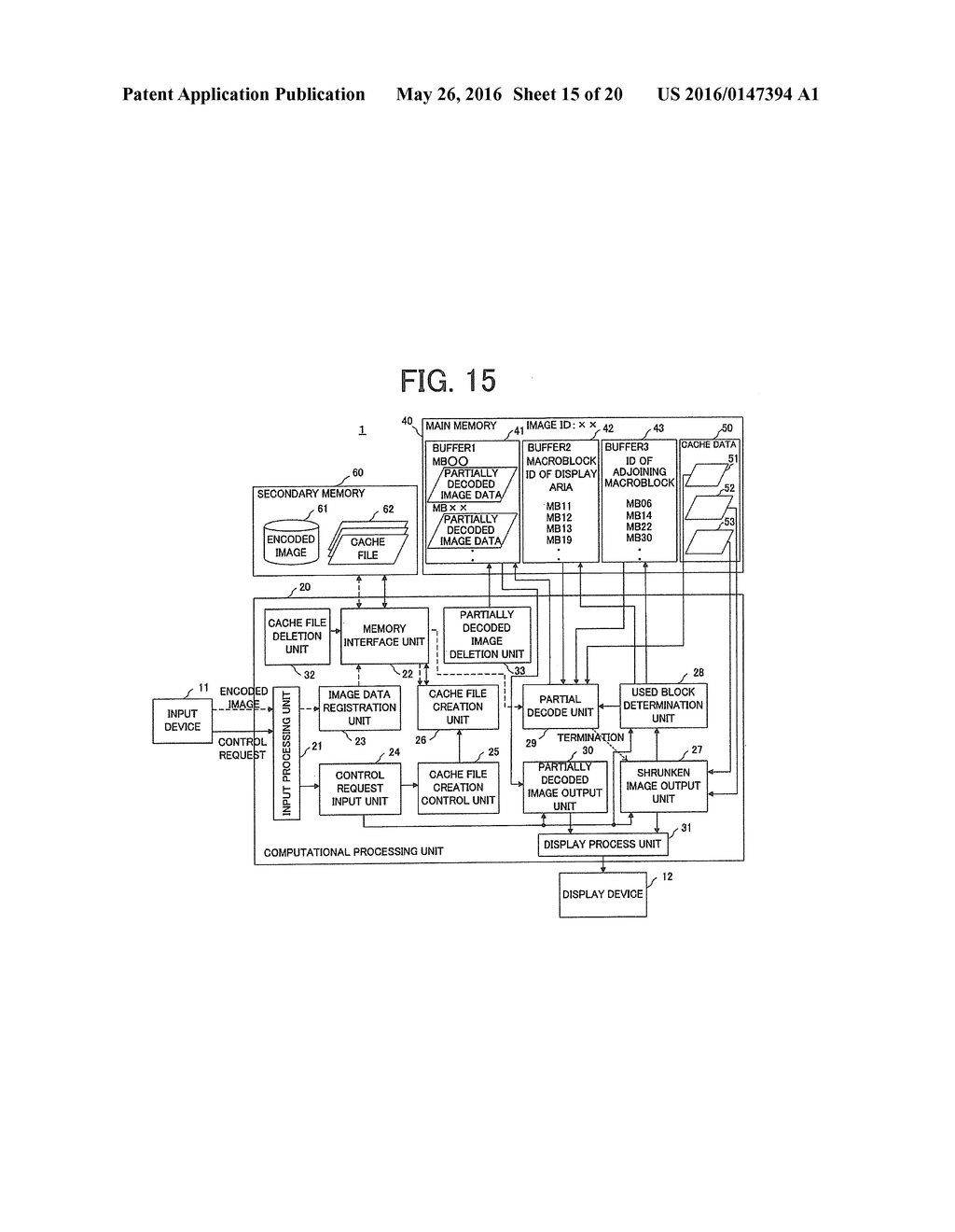 IMAGE DISPLAY APPARATUS AND PROCESSING METHOD FOR A THUMBNAIL INDEX MODE     IN A DEVICE - diagram, schematic, and image 16