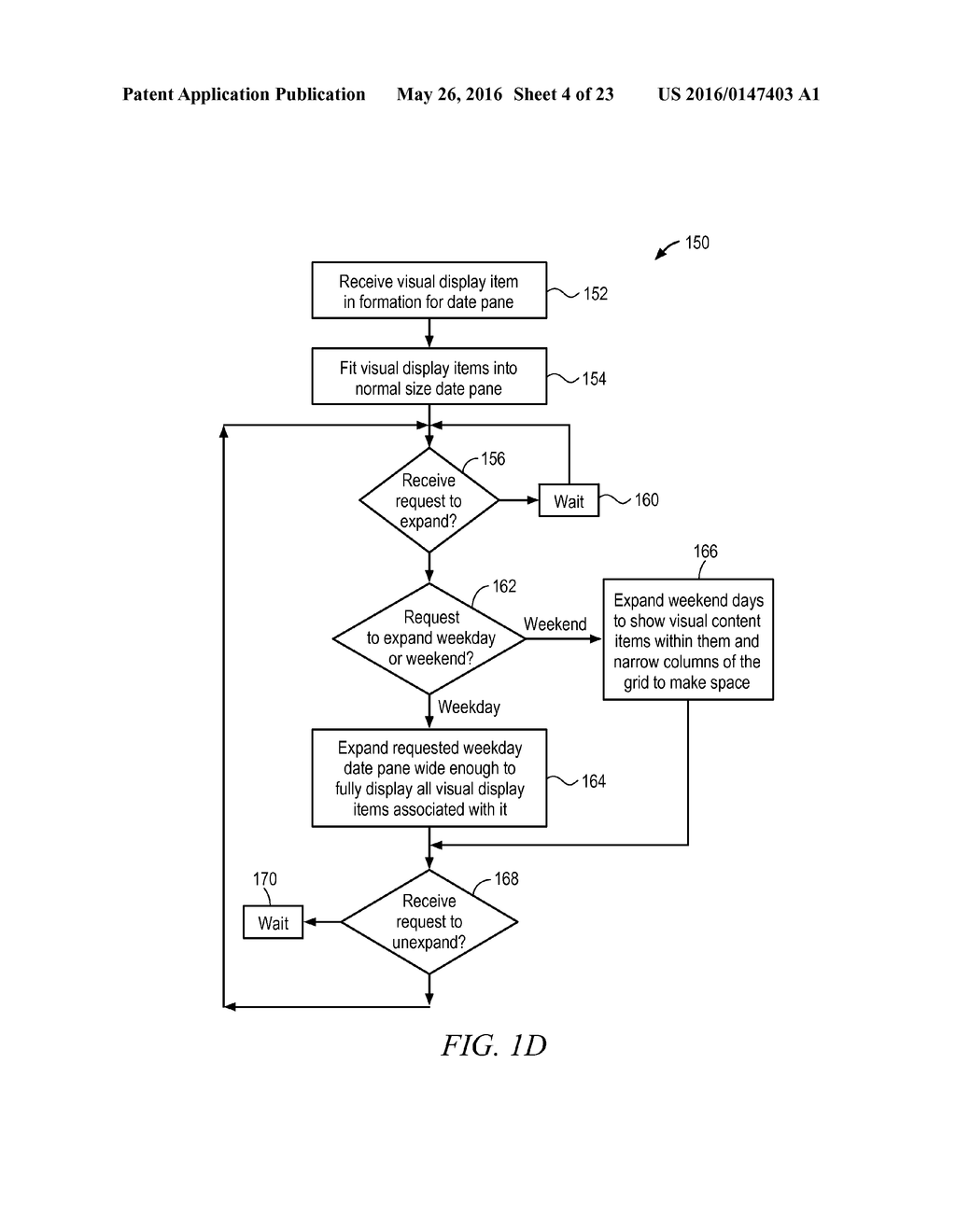 CONTINUOUSLY SCROLLABLE CALENDAR USER INTERFACE - diagram, schematic, and image 05