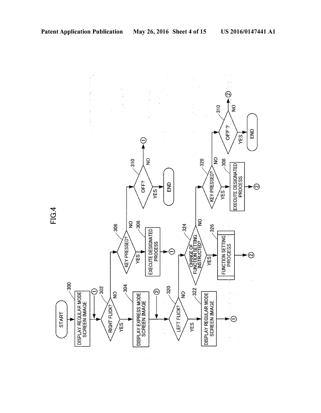 INFORMATION INPUT DEVICE HAVING EXPRESS MODE DISPLAY, CONTROL METHOD     THEREOF AND IMAGE FORMING APPARATUS - diagram, schematic, and image 05