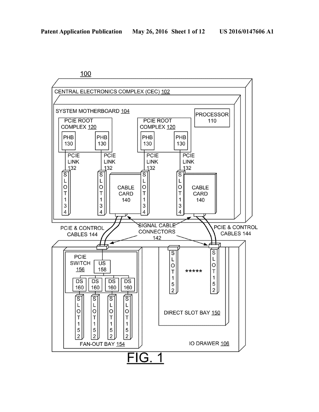 DETECTING AND SPARING OF OPTICAL PCIE CABLE CHANNEL ATTACHED IO DRAWER - diagram, schematic, and image 02