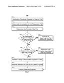 Systems and Methods for Editing a File in a Non-Native Application Using     an Application Engine diagram and image