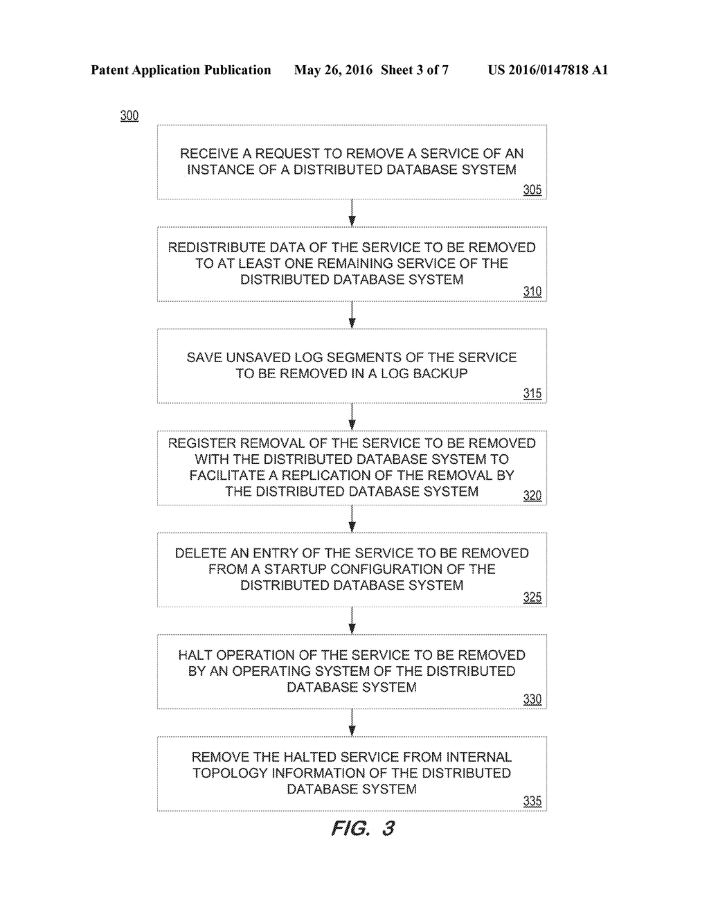 METHOD AND SYSTEM TO REMOVE A SERVICE FROM A DISTRIBUTED DATABASE SYSTEM - diagram, schematic, and image 04