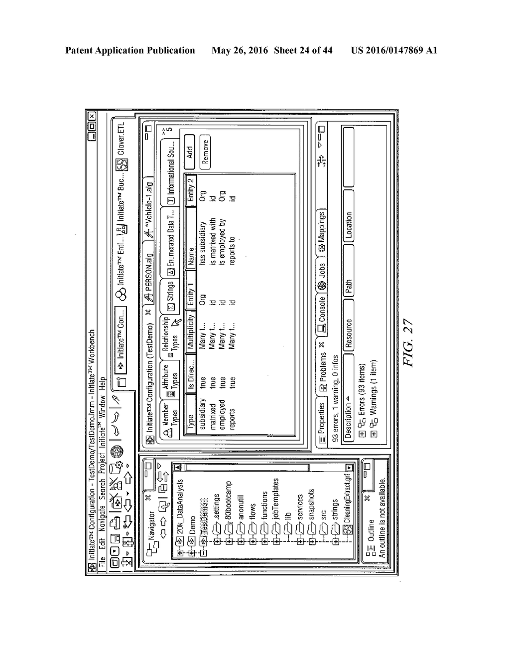 METHOD AND SYSTEM FOR INDEXING, RELATING AND MANAGING INFORMATION ABOUT     ENTITIES - diagram, schematic, and image 25