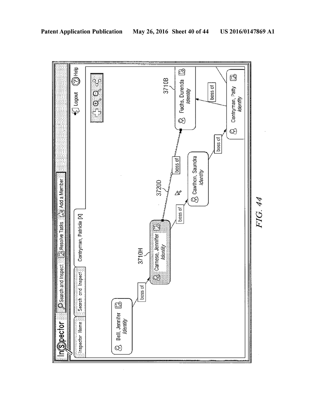 METHOD AND SYSTEM FOR INDEXING, RELATING AND MANAGING INFORMATION ABOUT     ENTITIES - diagram, schematic, and image 41