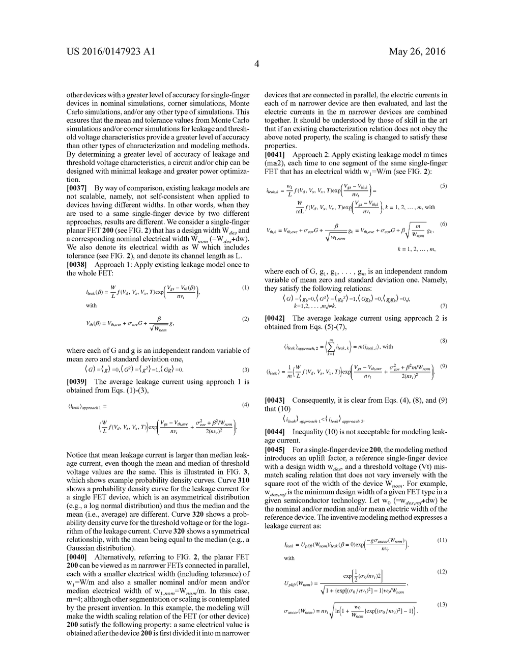 METHOD OF CHARACTERIZING AND MODELING LEAKAGE STATISTICS AND THRESHOLD     VOLTAGE - diagram, schematic, and image 11