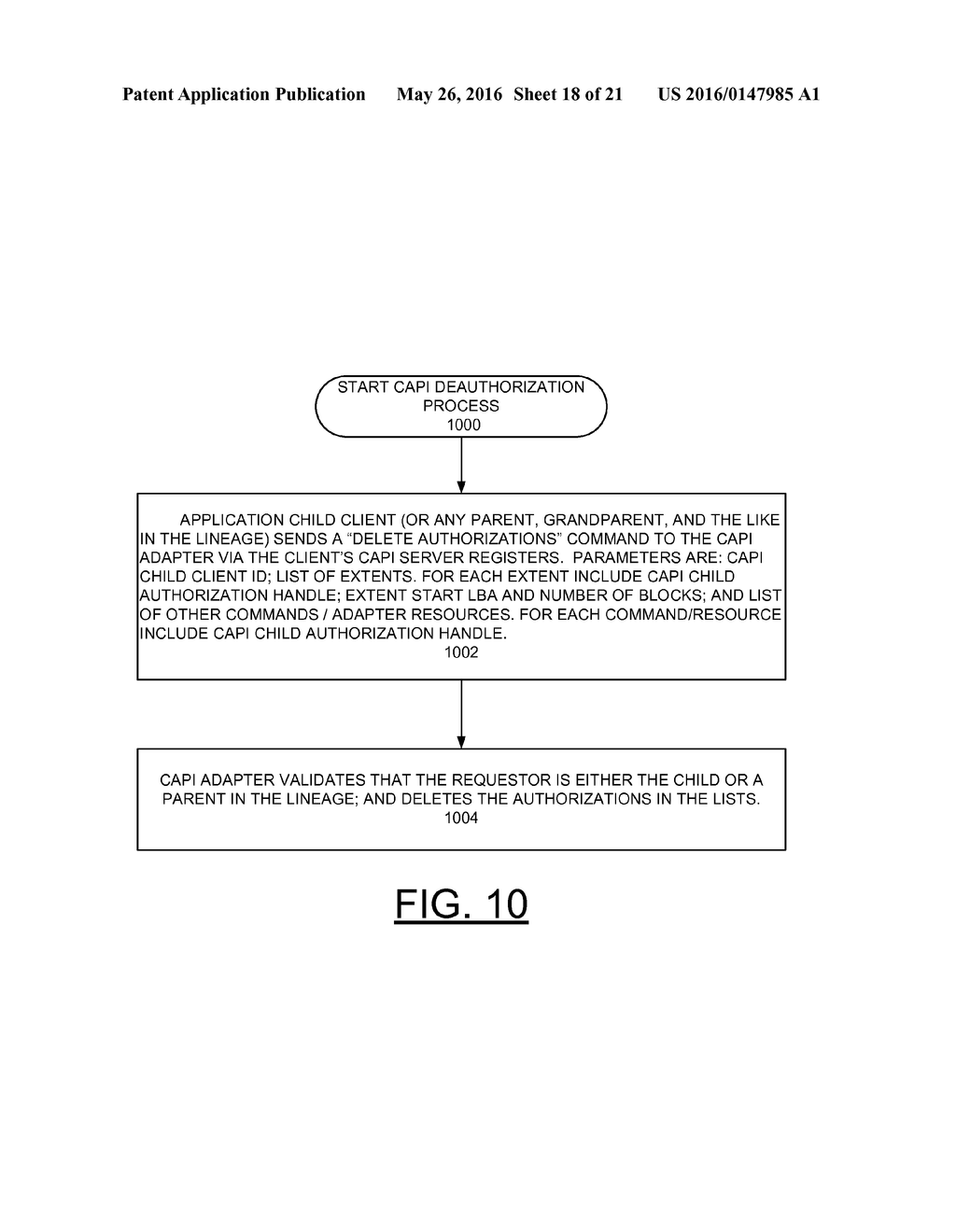 IMPLEMENTING EXTENT GRANULARITY AUTHORIZATION PROCESSING IN CAPI ADAPTERS - diagram, schematic, and image 19