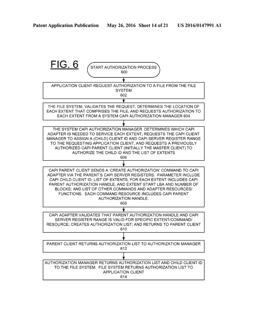 IMPLEMENTING EXTENT GRANULARITY AUTHORIZATION AND DEAUTHORIZATION     PROCESSING IN CAPI ADAPTERS - diagram, schematic, and image 15